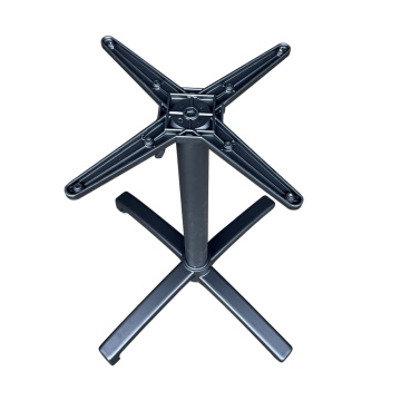 Aluminium stapelbare vouwbare black metal moderne tafel benen industriële caravan camper pedestal dineren koffiebar tafel bases