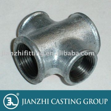 malleable iron pipe fittings--hot dipped galvanized reducing cross