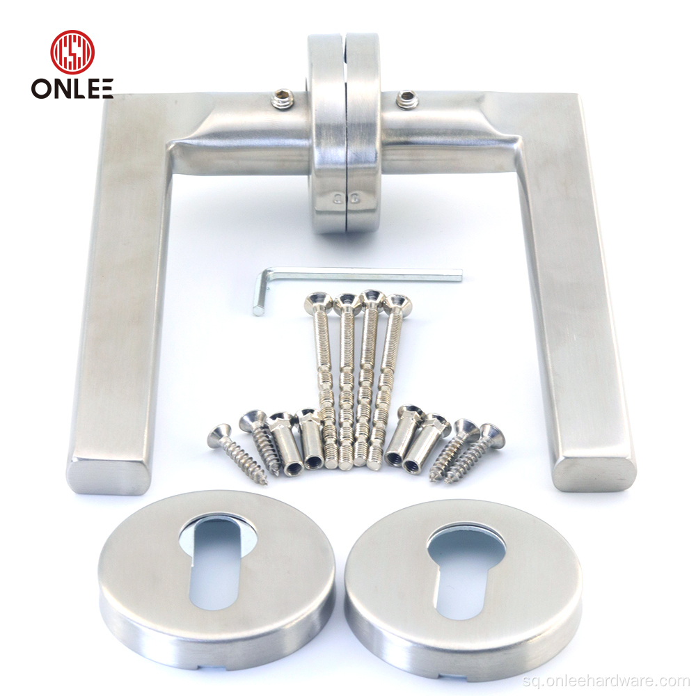 Doreza e levës së dyerve të çelikut inox në artin e trëndafilit.511-s1y-7