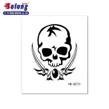 Solong tattoo fision OEM black tattoo sticker body temporary tattoo sticker