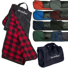 Polar fleece Picnic Blanket with Handle