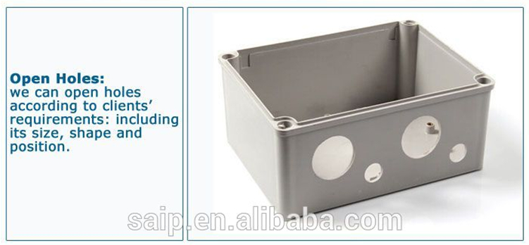 SAIPWELL/SAIP Electronics Manufacturer Din Rail Box 80*250*70mm ABS/PC Plastic Waterproof Enclosure(DS-AG-0825)