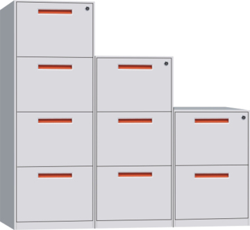 White Vertical File Cabinet