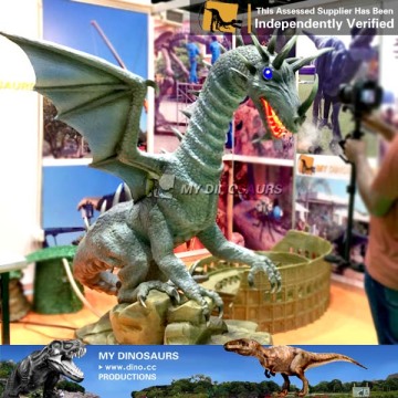 MY Dino-C092 Museum realistic dragon models on exhibition