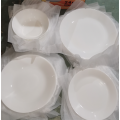 24 adet yuvarlak beyaz opal cam akşam yemeği tabakları seti