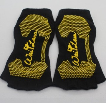 Cotton Yoga Open Toe Socks With Grips