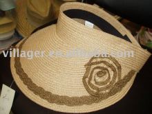 paper visor hat with flower
