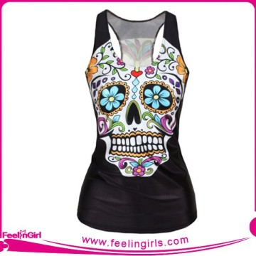 Sexy Skeleton Print Ladies Fancy Camisoles