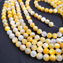 Natural Yellow Butterfly Shell Pearls - DIY Handmade Beads for Accessories
