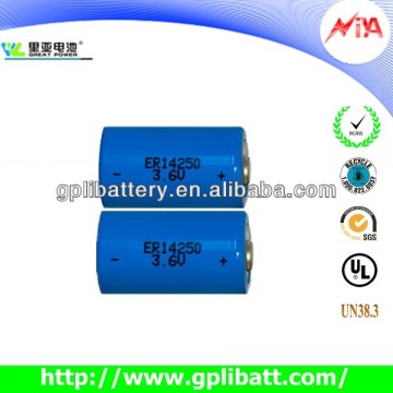 3.6V 1/2aa small cylindrical batteries er14250