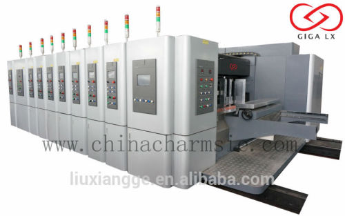 LX-707 Full Servo Control Computerized photoelectric corrugated carton gluing machine can remote control