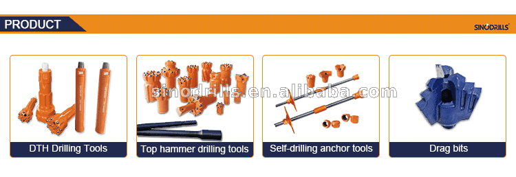 Sinodrills API Thread Connector Solid Bar Female Male Pipe Adapter for Mining Alloy Steel Carbide PDC Cutter
