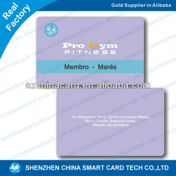 printed pvc matte finish transparen business card