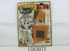plastic cowboy gun set