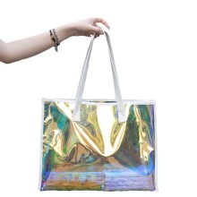 Holographic Waterproof PVC Tote Shopping Bag