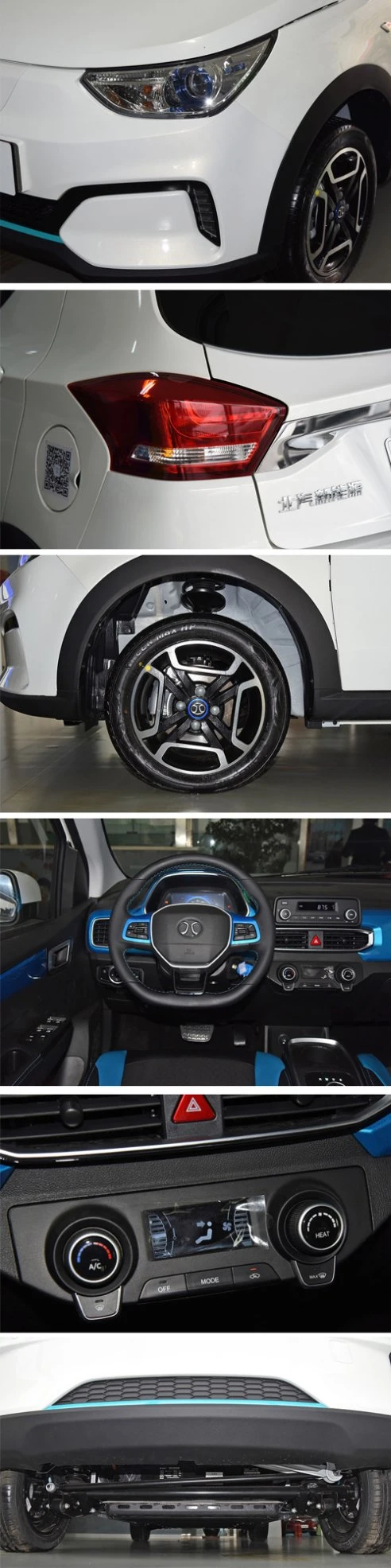Ridever Mini Electric Car Baic Ec3 EV Passenger Car 301km Endurance Mileage Range Verified New Car 0km Electric Used Car