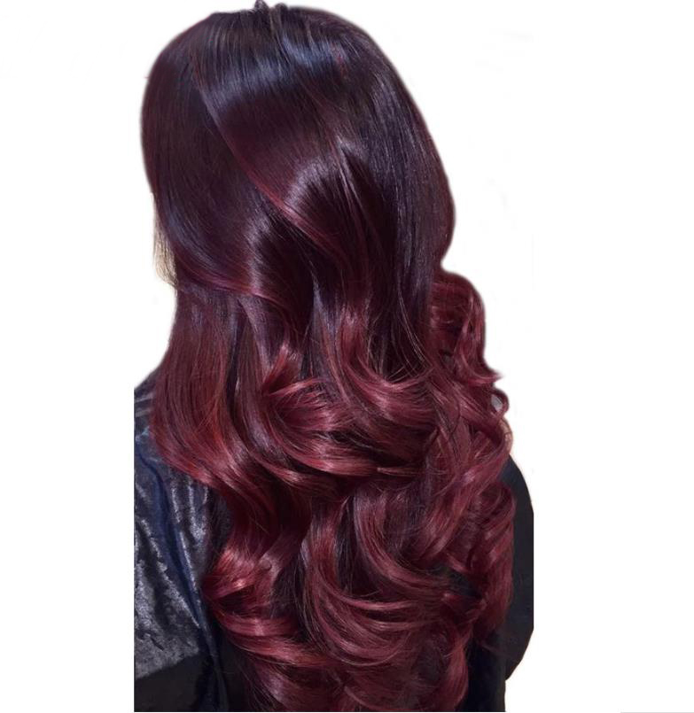 Lsy Ombre Dark Wine Color Brazilian Hair  Virgin Body Wave 1B 99J Two Tone Human Hair  Weave Bundles 99J Red Natural Human Hair