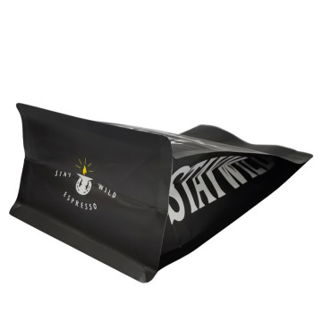 Матовая черная запечатываемая кофейная упаковка мешков алюминиевая фольга