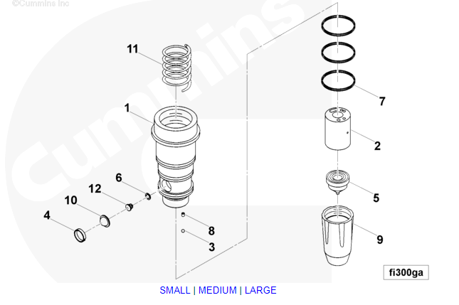 CUMMINS Diesel Injector Oil Cup 3000798