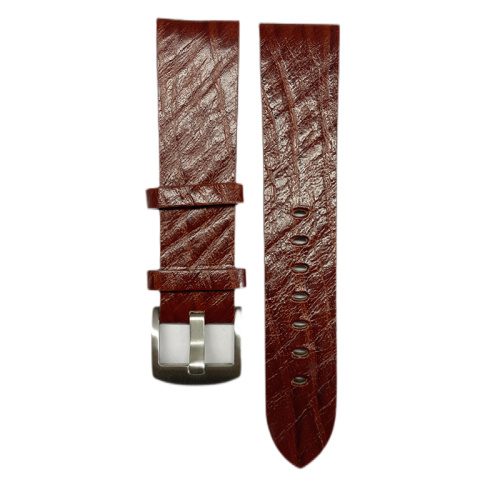 Saddle Leather Bark Grain Watch Strap