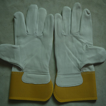 leather working safety gloves for construction