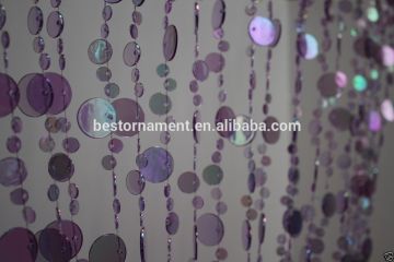 Champagne Bubbles Purple Hanging Beaded Curtains