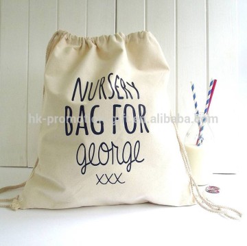 Alibaba china cotton drawstring bag, wholesale cotton fabric drawstring bag, drawstring cotton bag with personalised design