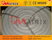 Square braided fireproof chemical stability ceramic fiber textiles