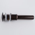 Brass black pop-up wash basin drain bounce fittings