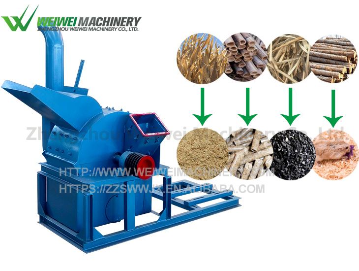 Weiwei wood chips grinder chipper for smoking meat
