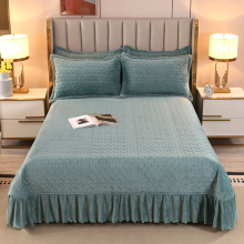 Wholesale Winter Velvet Quilted Bedding Set
