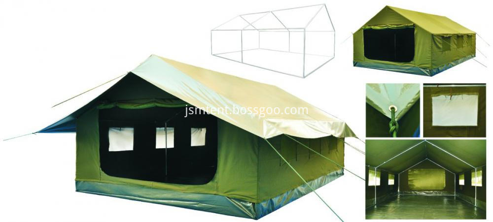 Anti wind and rain disaster relief tent