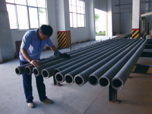 Centrifugal casting tube section