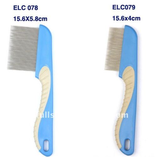 nit comb with soft rubber handle