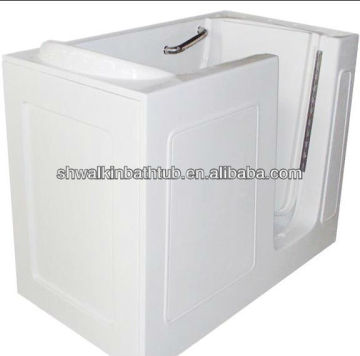 Square bath tub step in bathtub handcapped tub CWI2852A