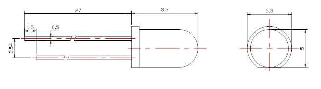 5mm Through-hole LED