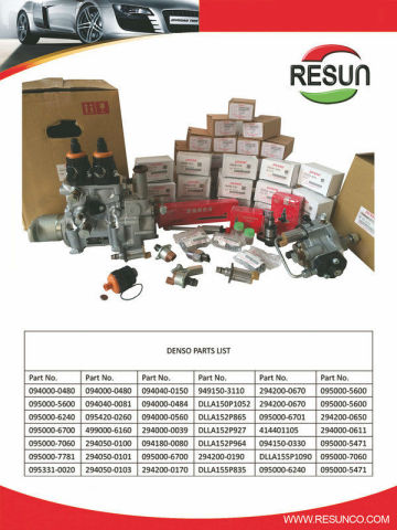 DENSO common rail injectors