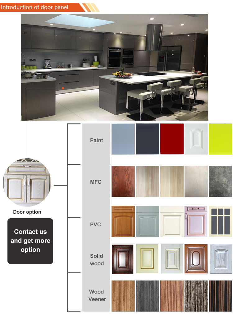 China factory price luxury kitchen customized asemble top grade quality gloss lacquer kitchen cabinet Island design from china