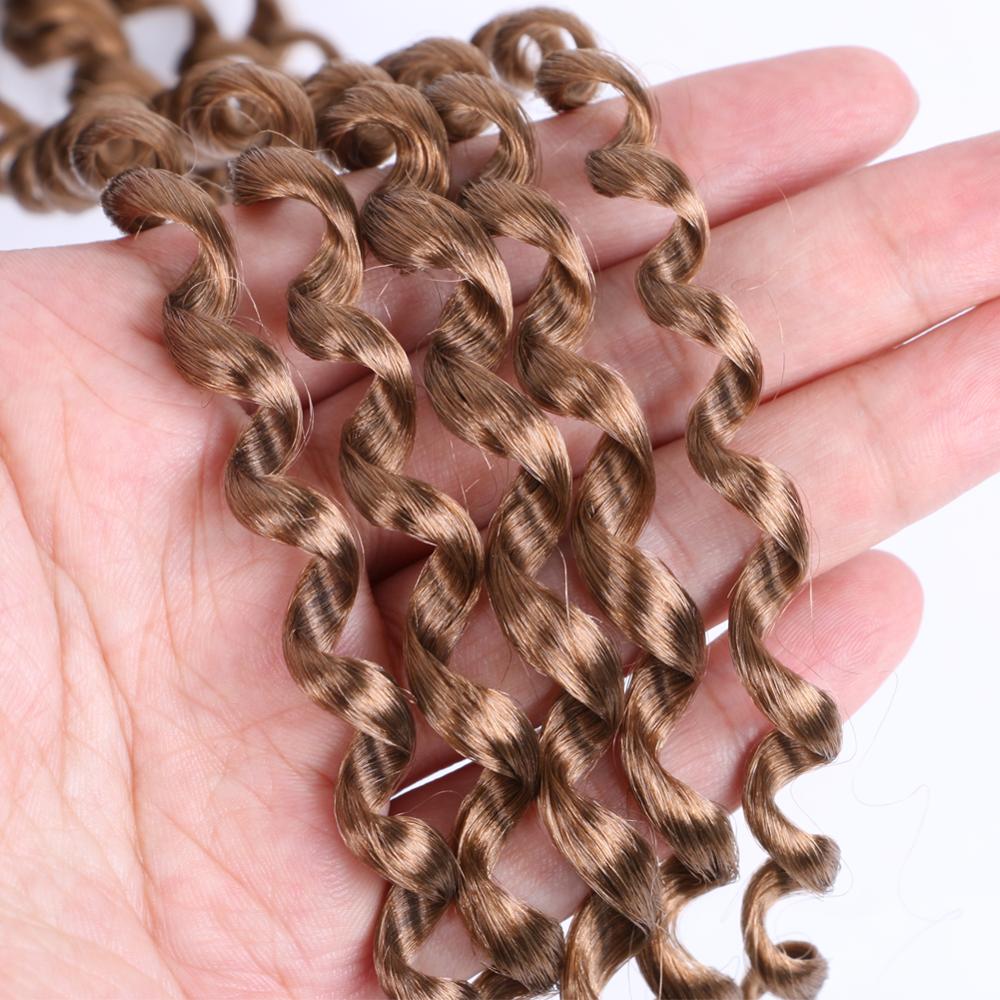 TOMO 16inch Fluffy Crochet Braids Ombre Spring Twists Hair 22 Roots Synthetic Braiding Hair Extensions Braids 45cm Passion Twist