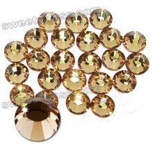2015 top quality crystal wholesale flatback Austria Hotfix Topaz Rhinestones
