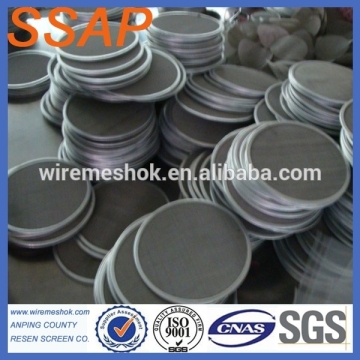 micron sintered metal filter disc