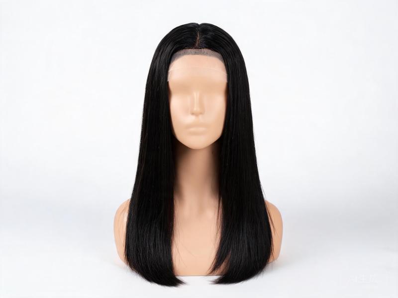 Natural Black Straight Lace Front Wig 100% Human Hair