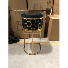 Half Moon Stainless Steel Frame Green Leather Bar Sofa