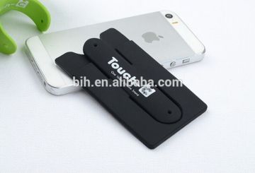 2015 Hot 3M adhesive silicone smart card holder for iPhone