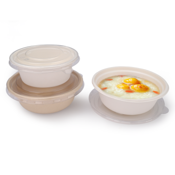 Compostable biodegradable sugar salad bowl