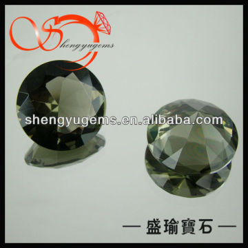 grey round glass gems stones in china GLRD-18-KBK2-
