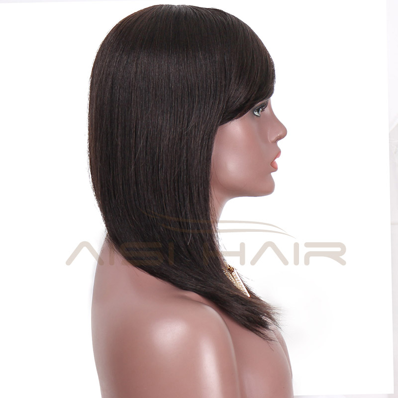 Aisi Hair Wholesales Top Quality Unprocessed Brazilian Human Hair Natural Long Straight Wigs For Black Women