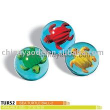 turtle bouncing ball