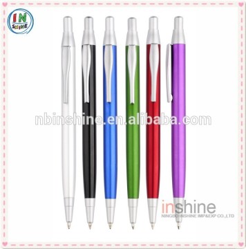 Slim Office Metal Click Pen , Notebook Metal Pen