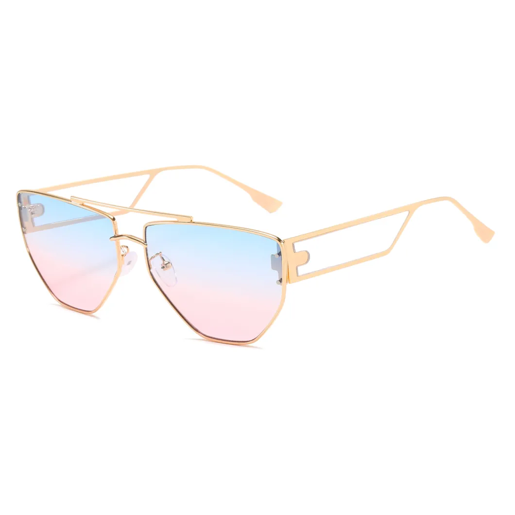 2020 No MOQ Metal Ocean Lens Fashion Sunglasses